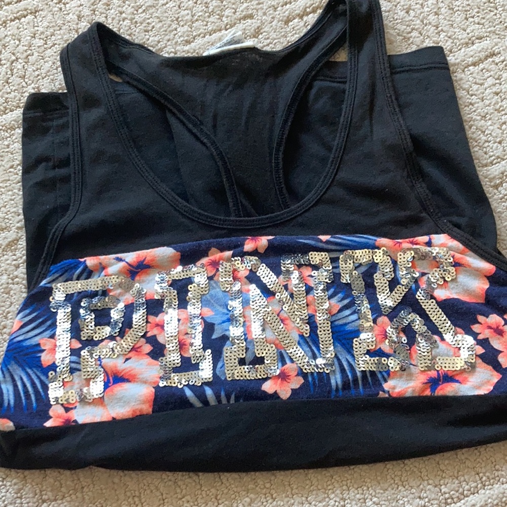 XS PINK razor back tank:)